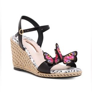 Sophia Webster Riva Butterfly Mid Wedge Espadrille - BRAND NEW!